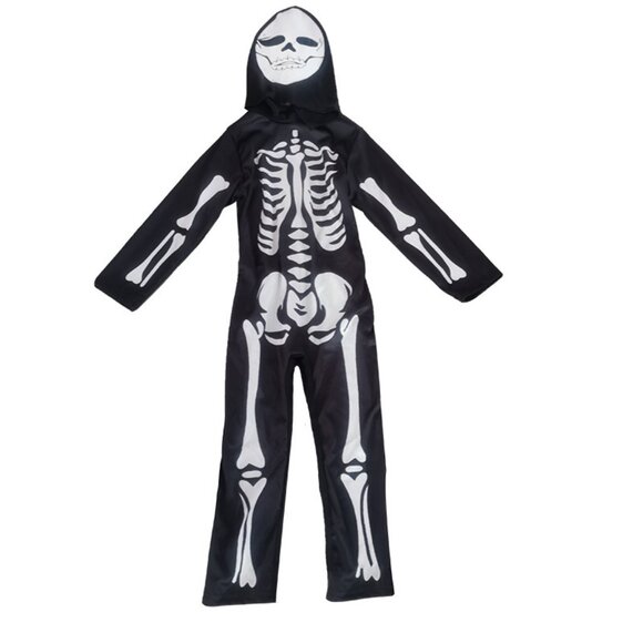Kids' Skeleton Costume - Skeleton Ghost Role-Playing Outfit for Halloween - Picture 6 of 8